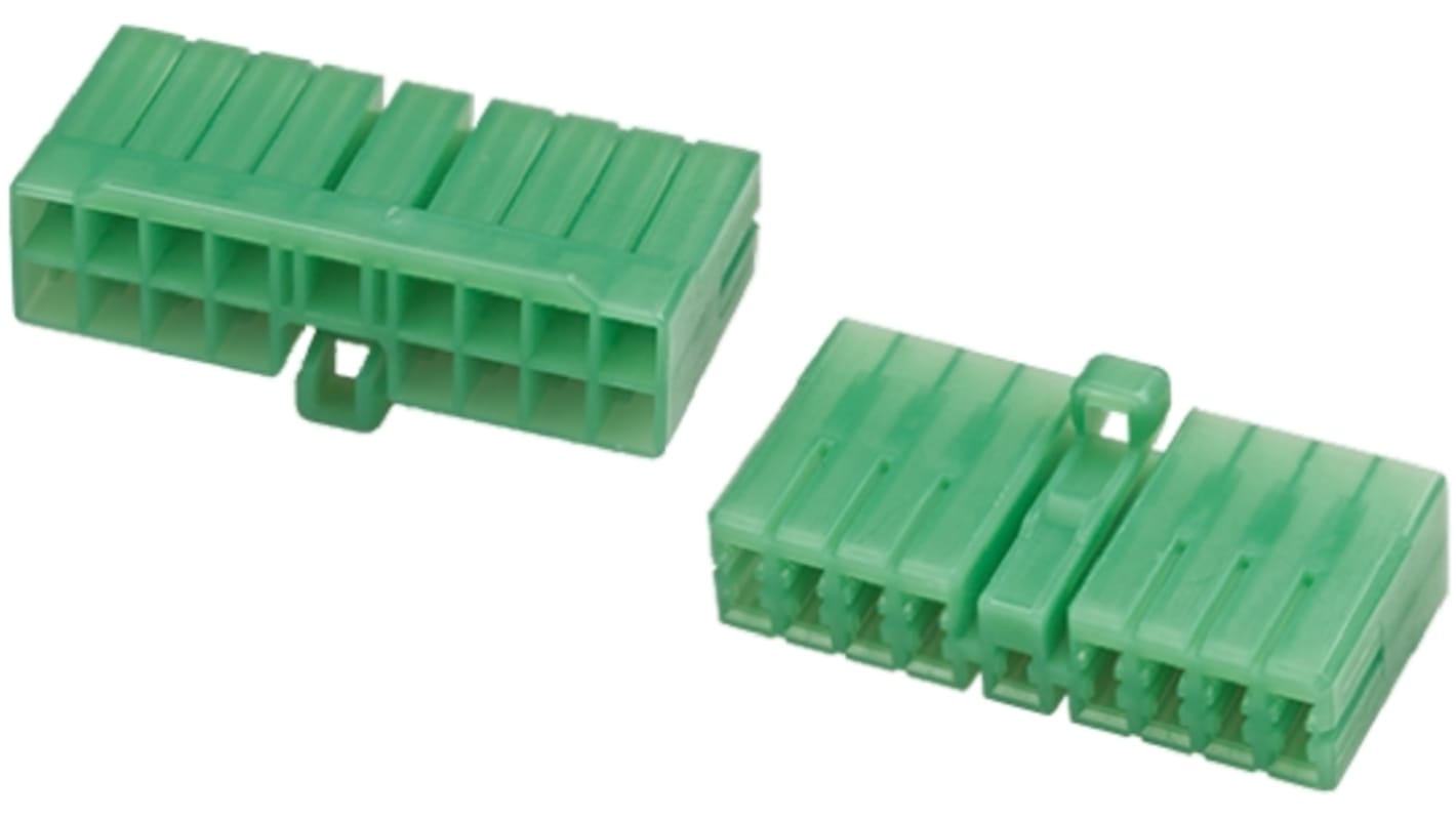 TE Connectivity 双排连接器外壳公插, 17p, 电缆安装, Multi-Interlock Mark II系列