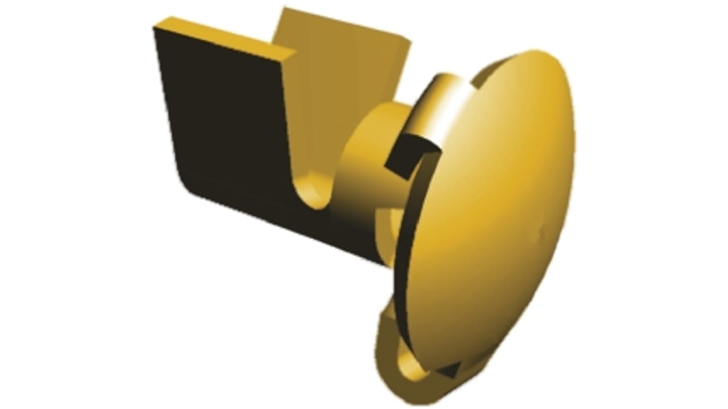 TE Connectivity, 61280 Uninsulated Crimp Bullet Connector, 0.5mm² to 1.4mm², 20AWG to 16AWG, 4.95mm Bullet diameter