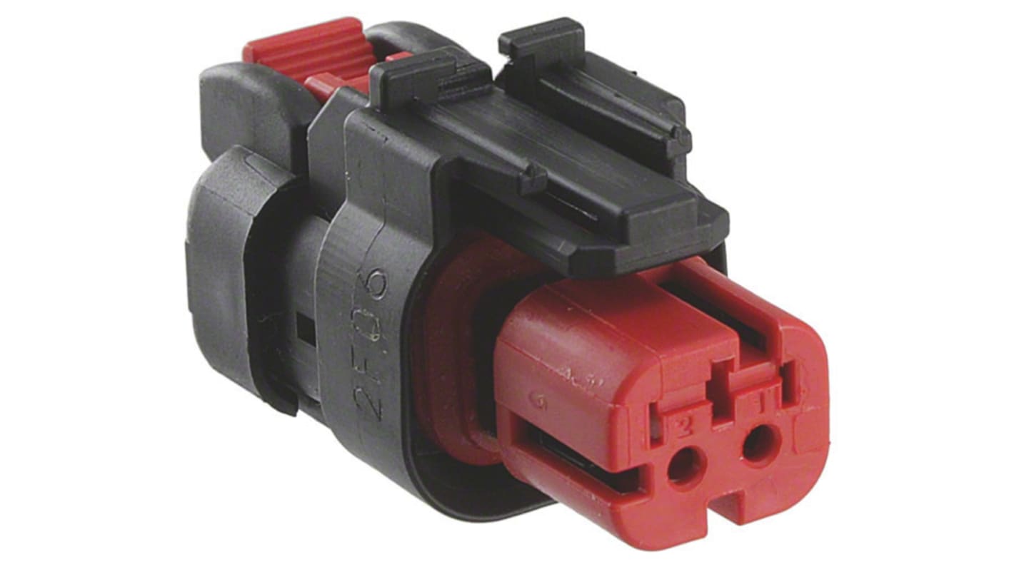 Connettore automotive TE Connectivity, Maschio, 2 vie, file