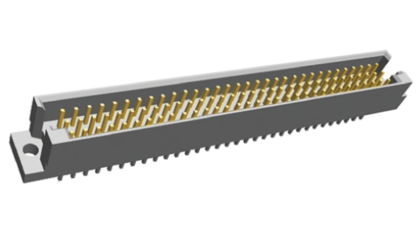 TE Connectivity Eurocard 96 Way 2.54mm Pitch, Type R Class C2, 3 Row, Straight DIN 41612 Connector, Plug