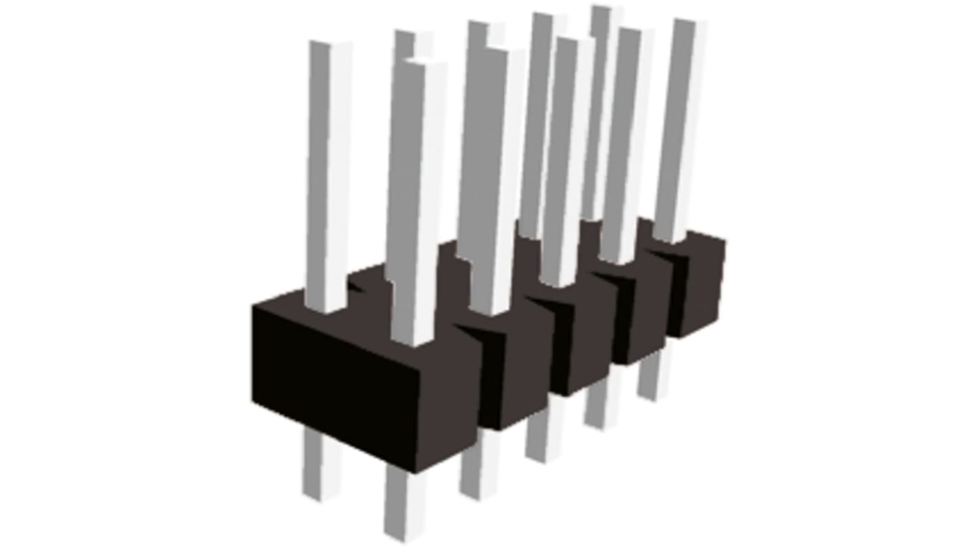 Wtyk PCB 10-pinowe raster: 2.54mm 2-rzędowe TE Connectivity Przepust 3A