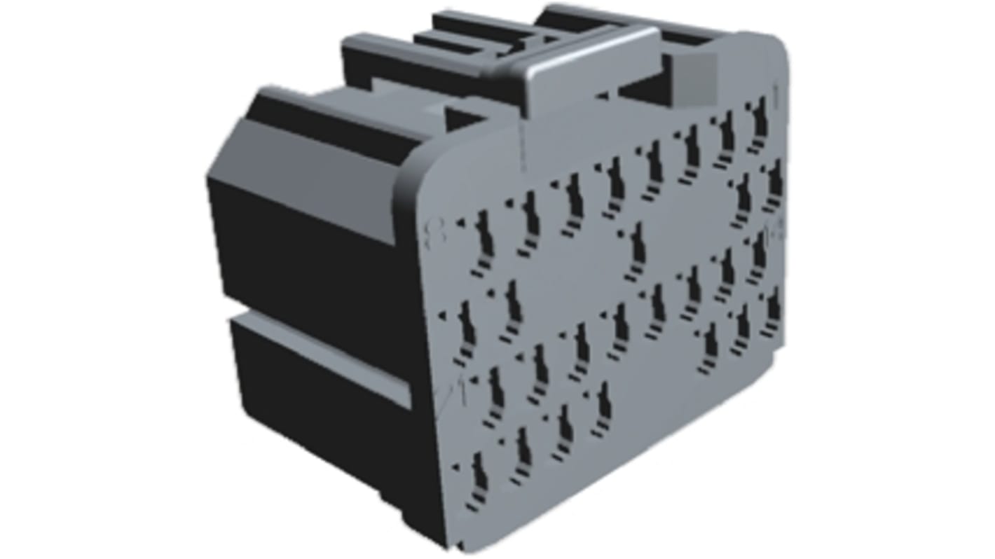 Boitier de connecteur Mâle, 28 contacts sur 4 rangs, Droit, Montage sur câble, série MULTILOCK 040 Pair Mate