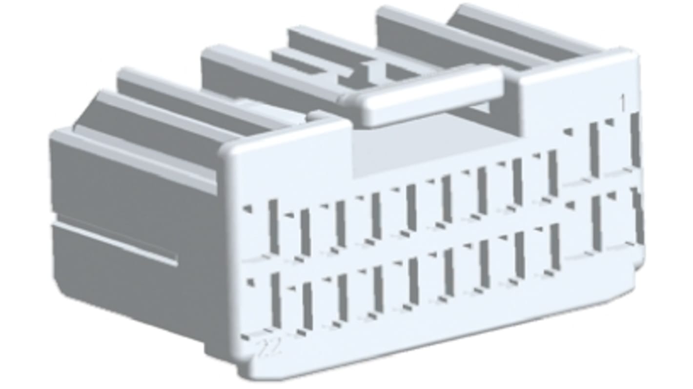 TE Connectivity, Multilock .040 .070 Hybrid Automotive Connector Plug 22 Way 917989-1