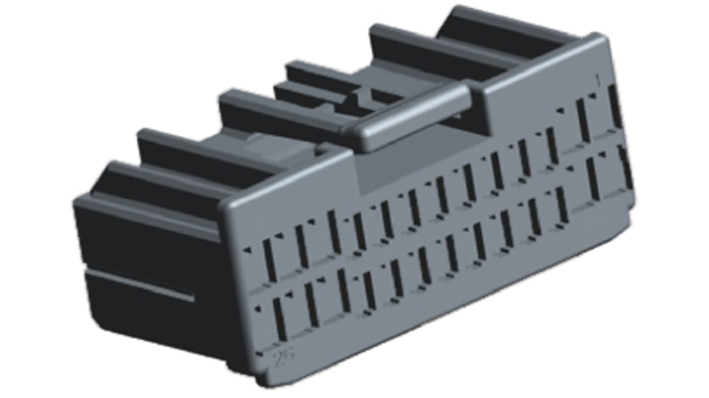 TE Connectivity, Multilock .040 .070 Hybrid Automotive Connector Plug 26 Way 917992-6