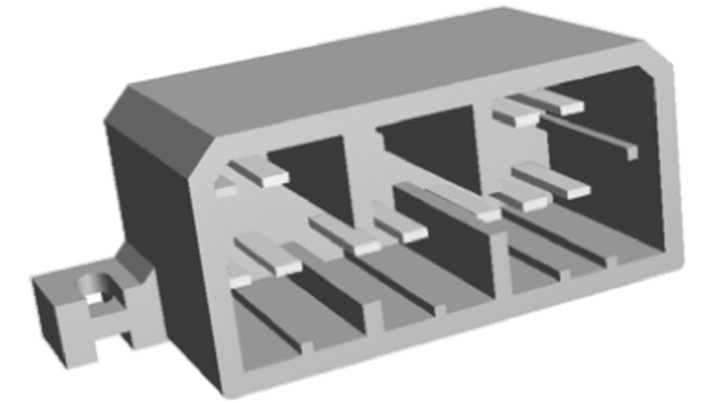 Gniazdo PCB 12 -pinowe 2 -rzędowe raster: 4.6mm typu płytka – płytka Kąt Proste Przewlekany