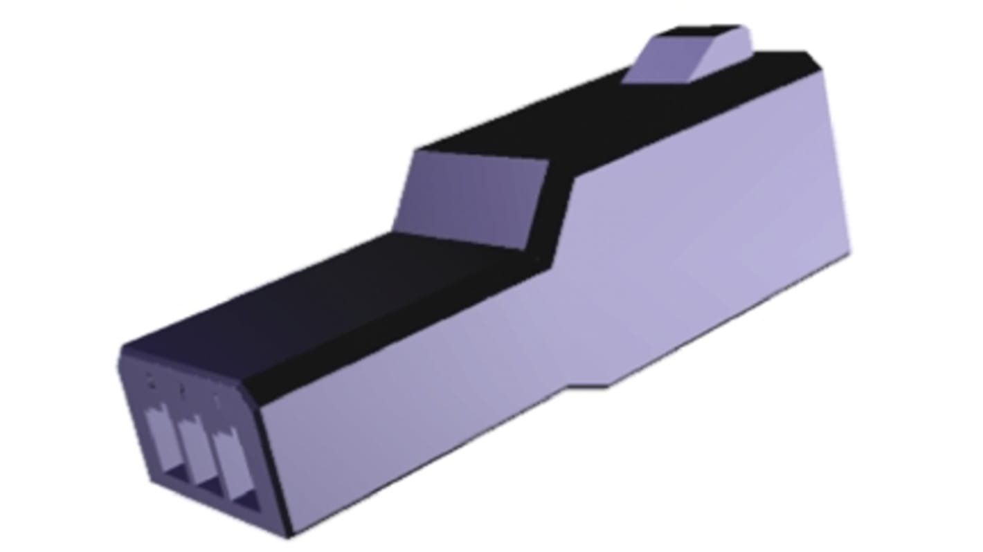 Corpo connettore automotive TE Connectivity Maschio, 3 vie, 1 fila, passo 2.5mm