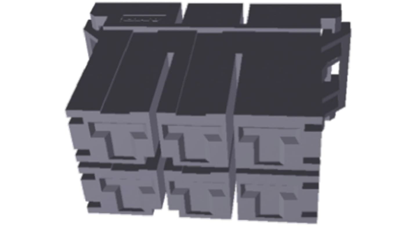 TE Connectivity, Dynamic 5000 Female Connector Housing, 10.16mm Pitch, 6 Way, 2 Row