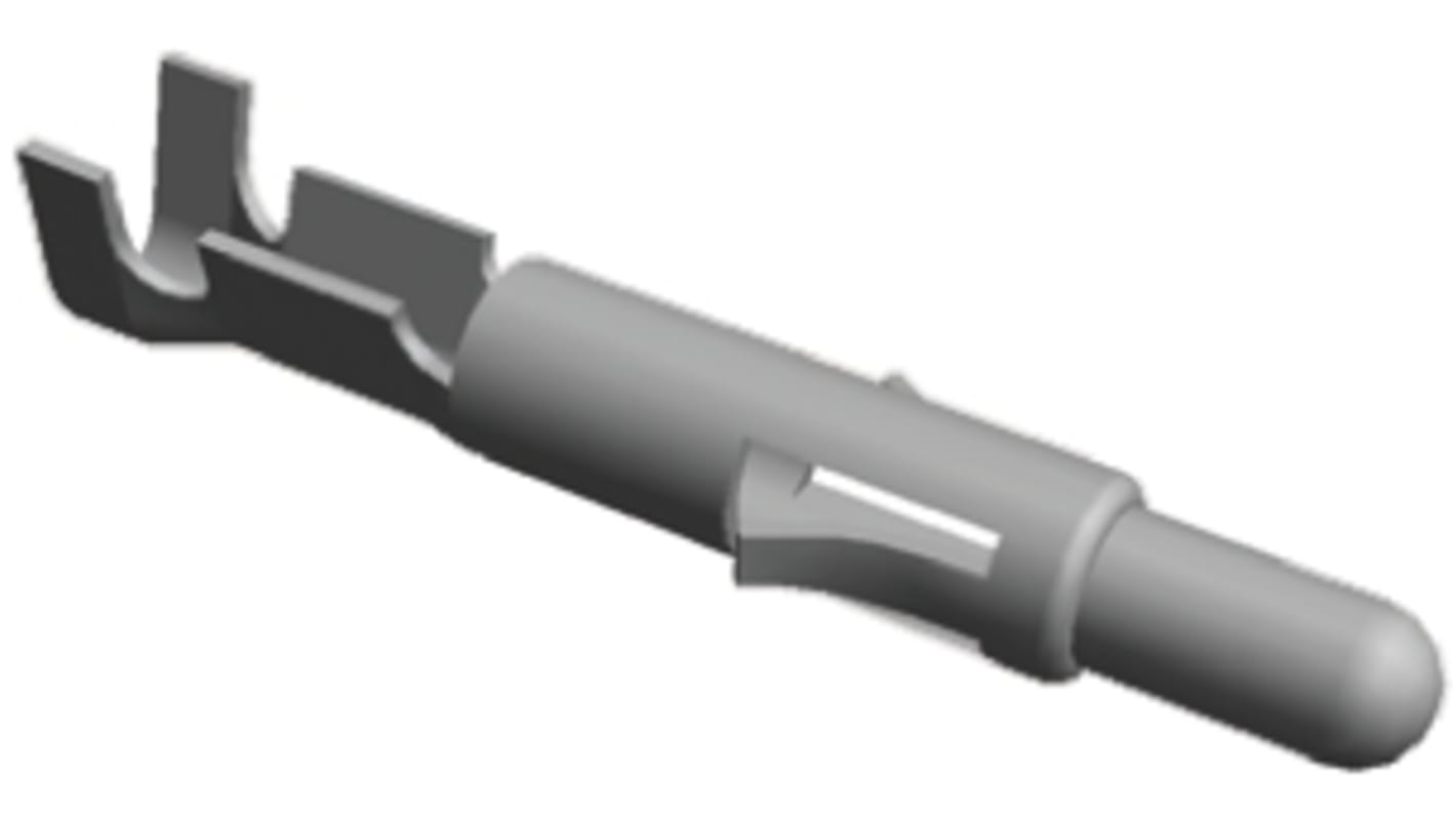 TE Connectivity 压接公端子, 镀锡, 0.2mm²至0.8mm², 24AWG至18AWG, 用于通用 MATE-N-LOK 连接器外壳, Universal MATE-N-LOK系列