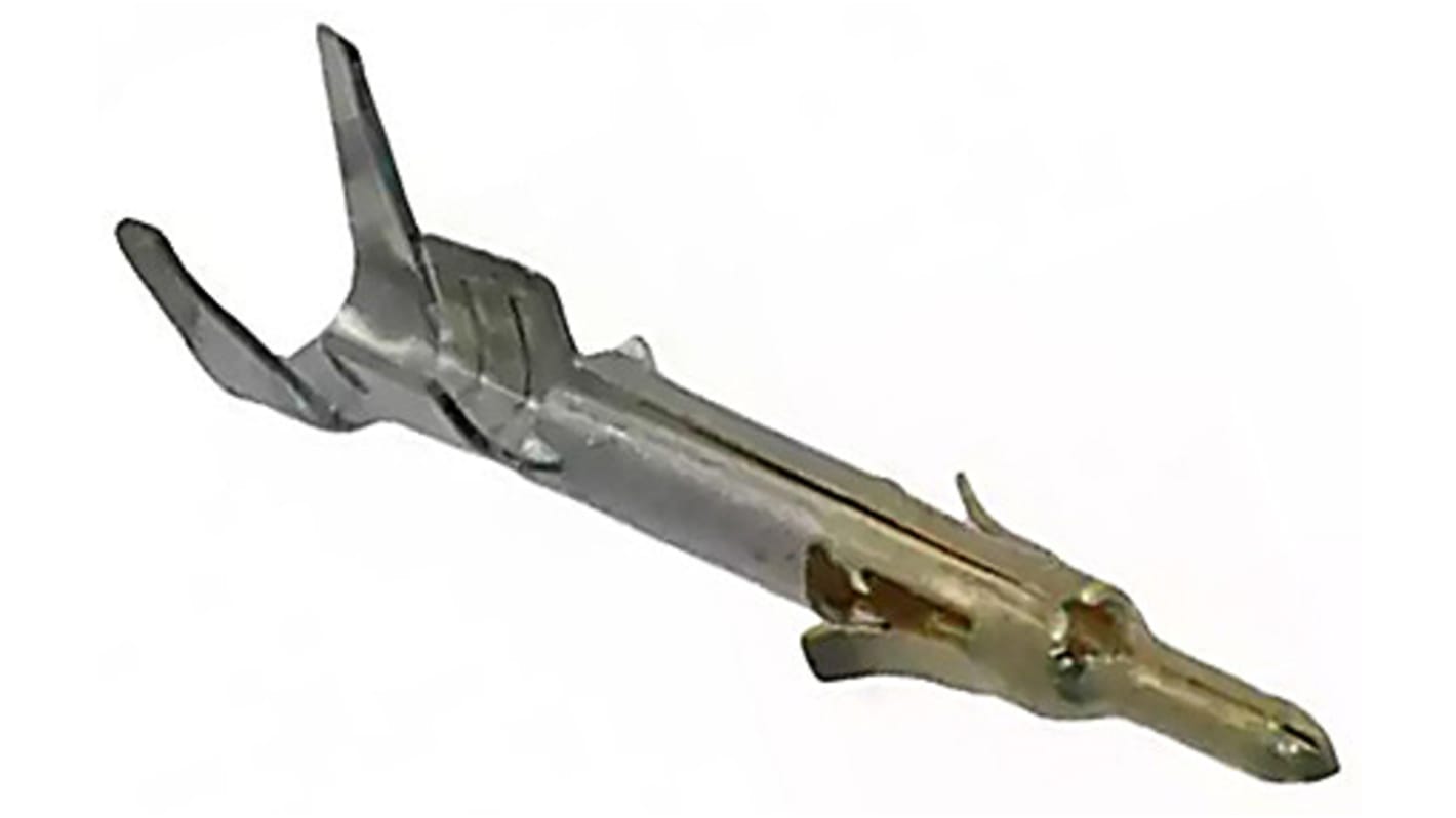 TE Connectivity Mini-Universal MATE-N-LOK Series Male Crimp Terminal, 22AWG Min, 18AWG Max