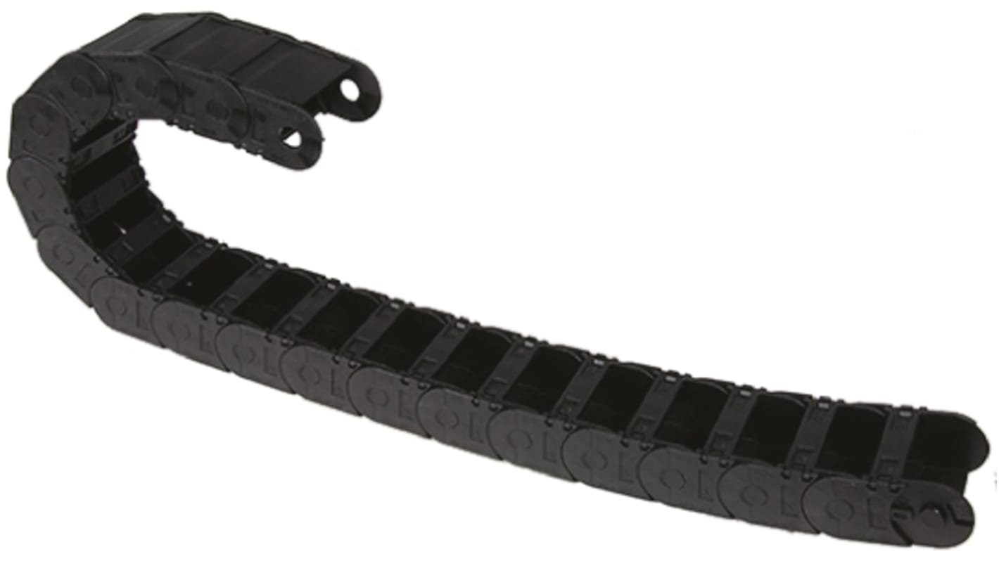 Igus 2650, e-chain Black Cable Chain - Flexible Slot, W91 mm x D45mm, L1m, 100 mm Min. Bend Radius, Igumid G