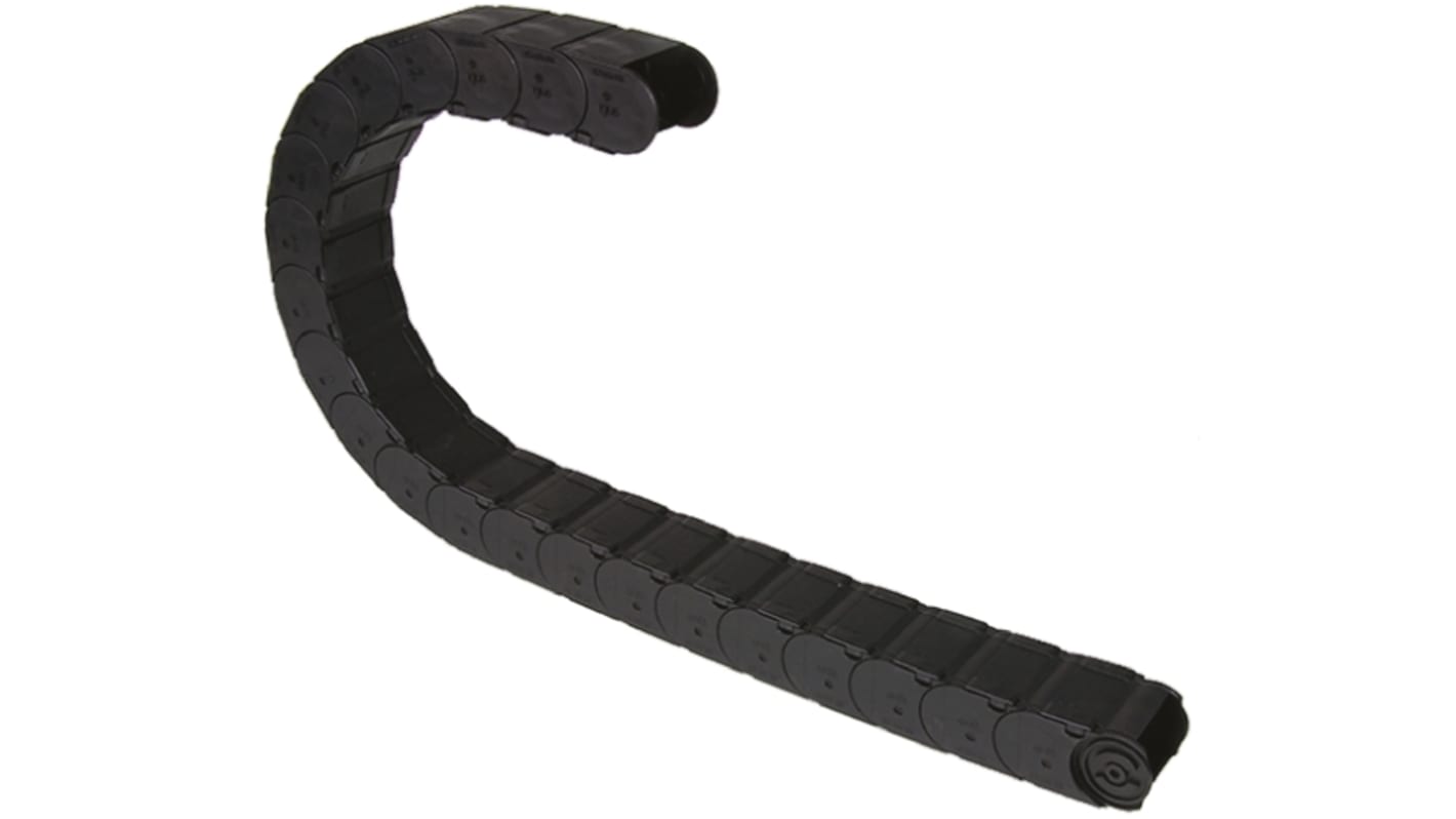 Igus 157, e-chain Black Cable Chain - Flexible Slot, W66 mm x D50mm, L1m, 200 mm Min. Bend Radius, Igumid G