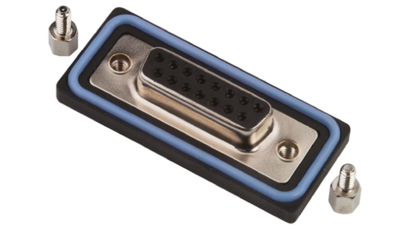 Connettore D-Sub Amphenol Industrial impermeabile, A, Femmina, 15 vie, terminazione a saldare