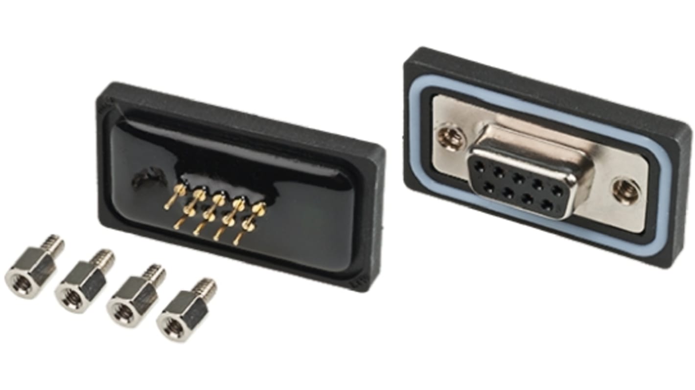 Amphenol Industrial SDB 9 Way Through Hole D-sub Connector Socket