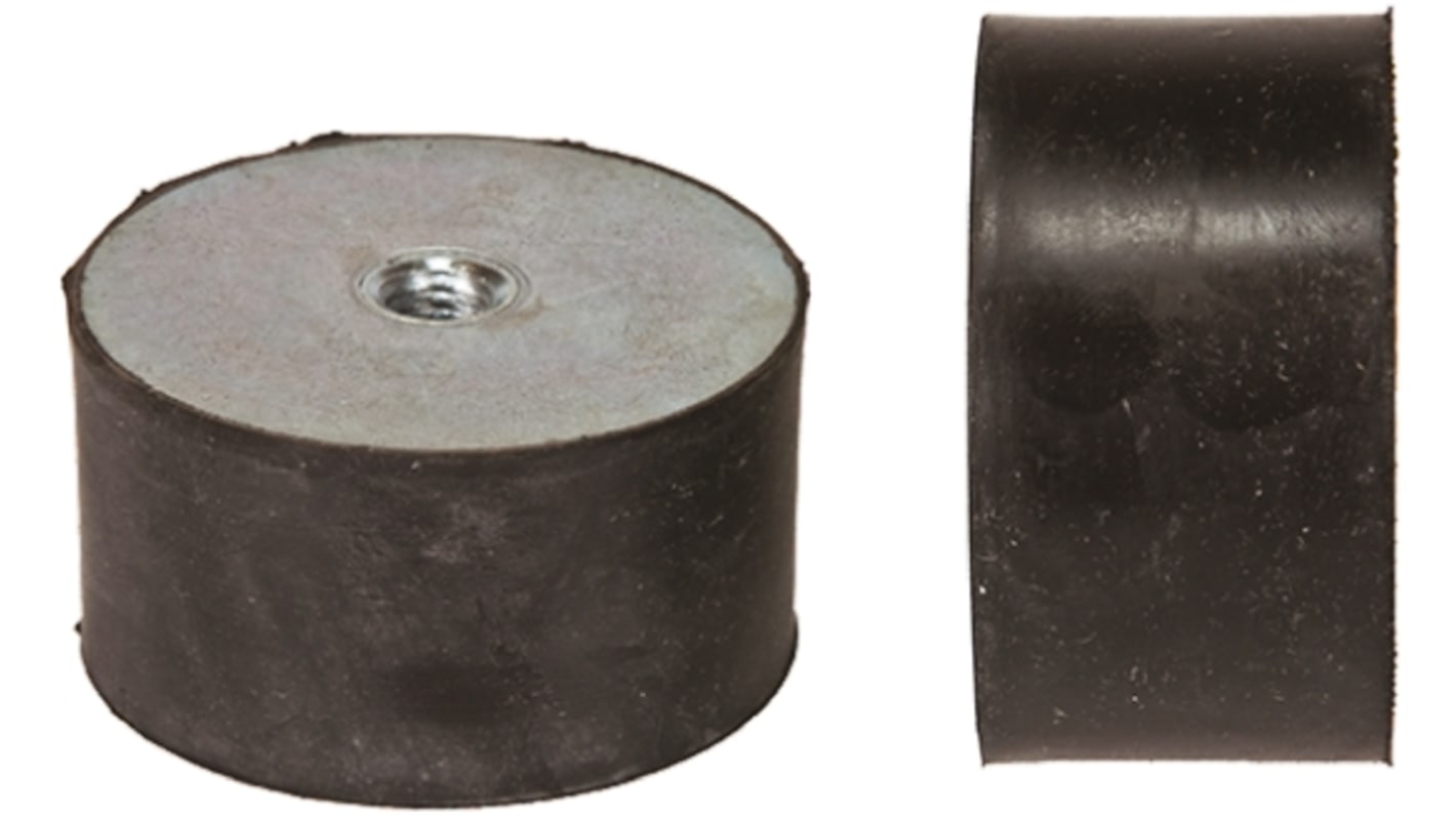 Supporto antivibrazione FIBET in Gomma naturale, M12, Ø 75mm, H. 40mm