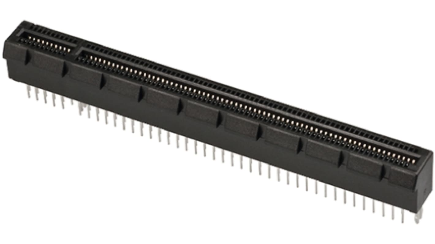 Amphenol Communications Solutions 98 Way PCI Memory Card Connector With Solder Termination