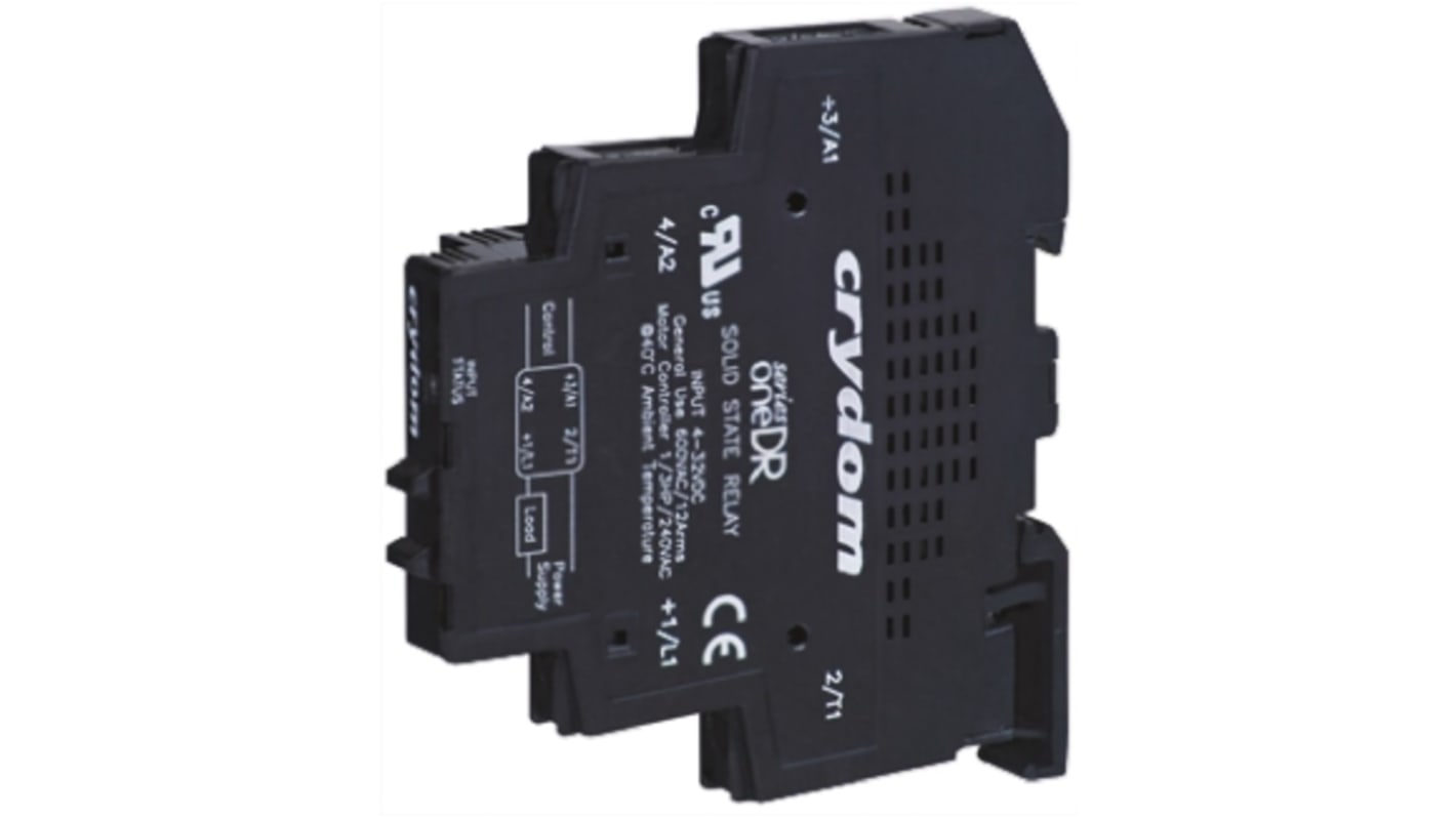 Sensata / Crydom ソリッドステートリレー 最大負荷電圧:100 V dc 最大負荷電流:12 A DIN Rail, DR10D12