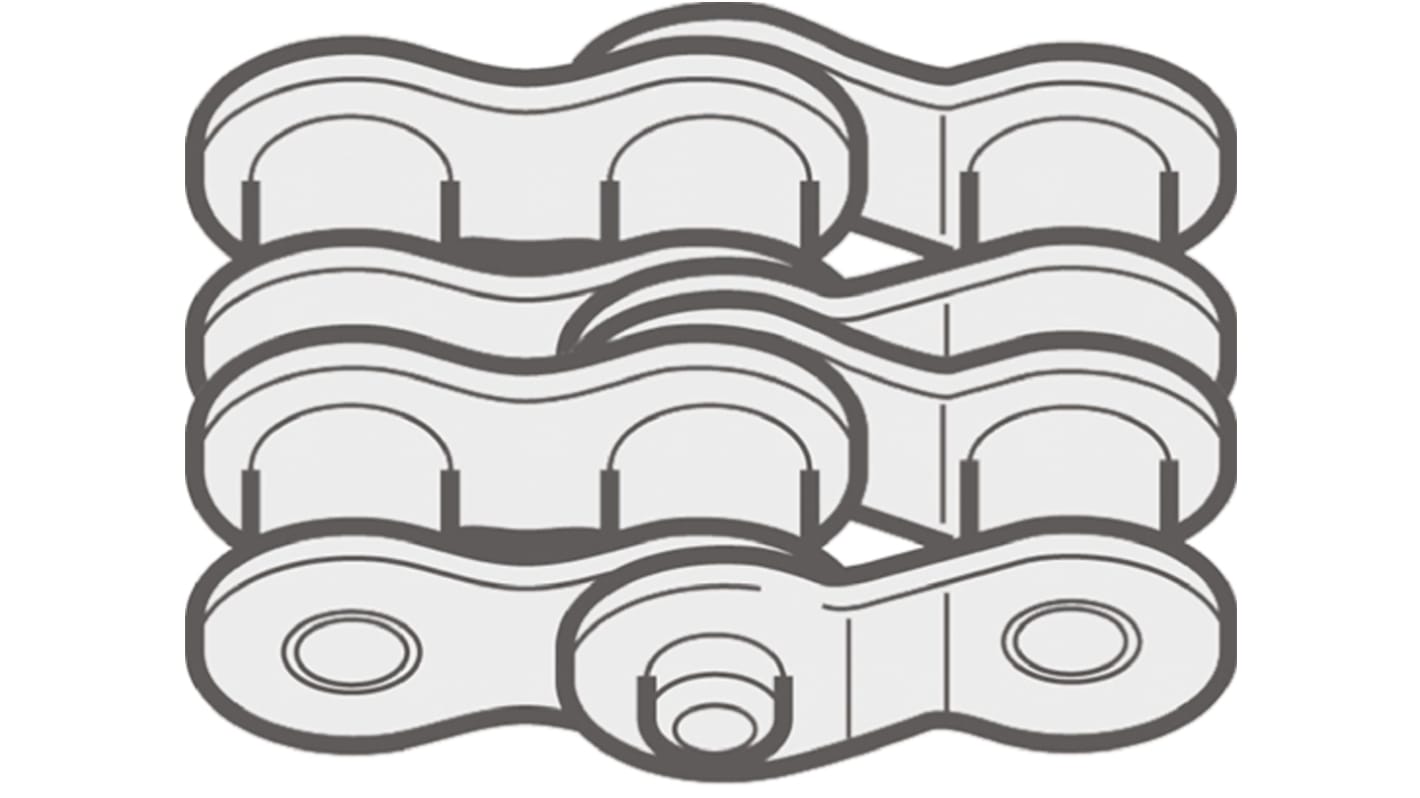 Renold Renold (Blue Box) 12B-2 Offset Link Steel Roller Chain Link