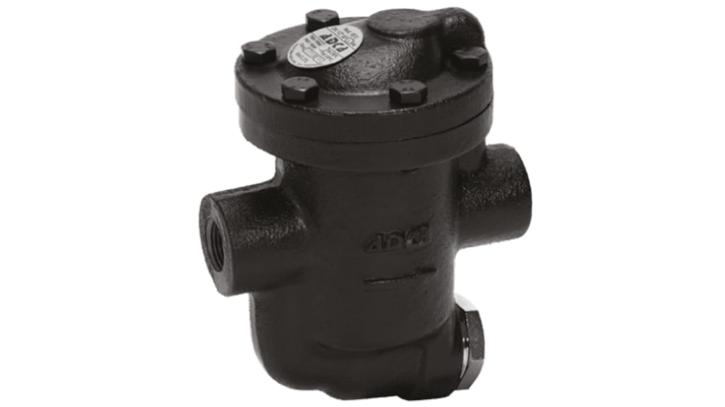 RS PRO 12 bar Iron Inverted Bucket Steam Trap, 3/4 in BSP Female