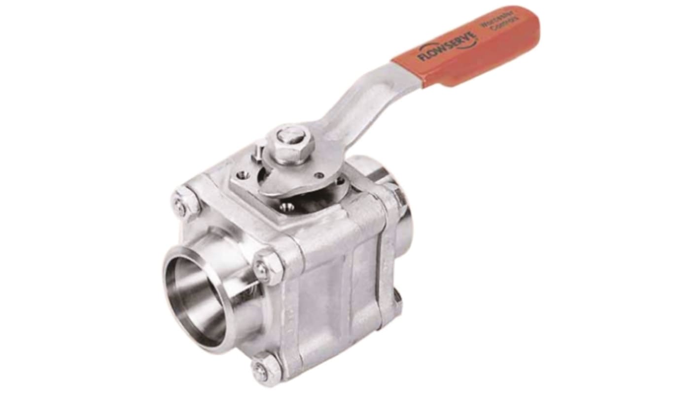 RS PRO Carbon Steel Reduced Bore, 2 Way, Ball Valve 3/4in, 69bar Operating Pressure