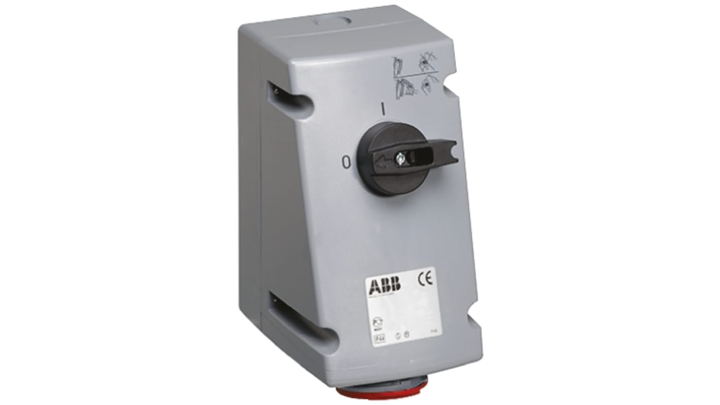 Interblocco industriale ABB Rosso IP44 femmina 3PN+E,32A,415 V Critical & Safe