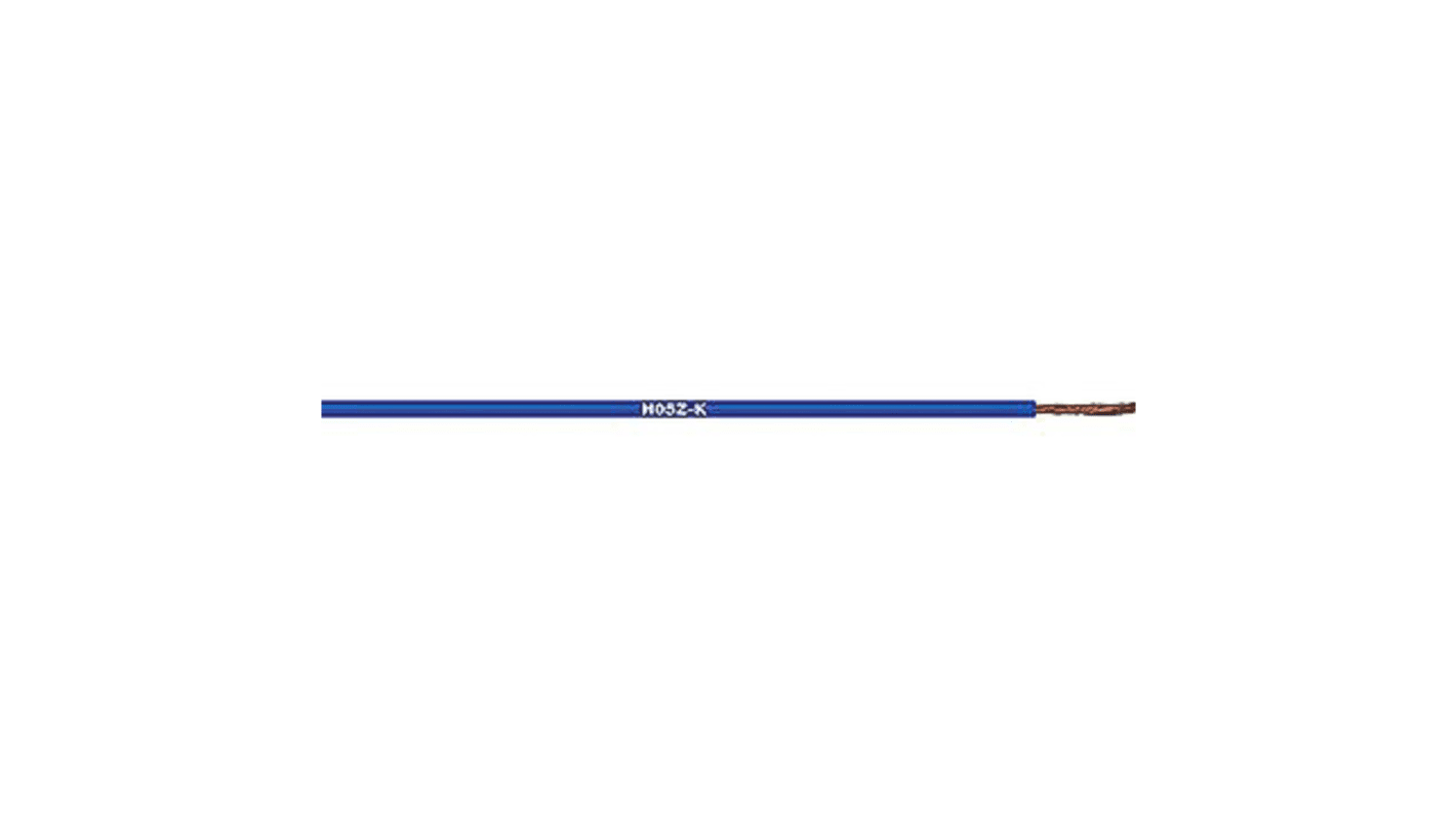 Lapp ÖLFLEX® H07Z-K 90° Series Blue 2.5 mm² Hook Up Wire, 13 AWG, 100m