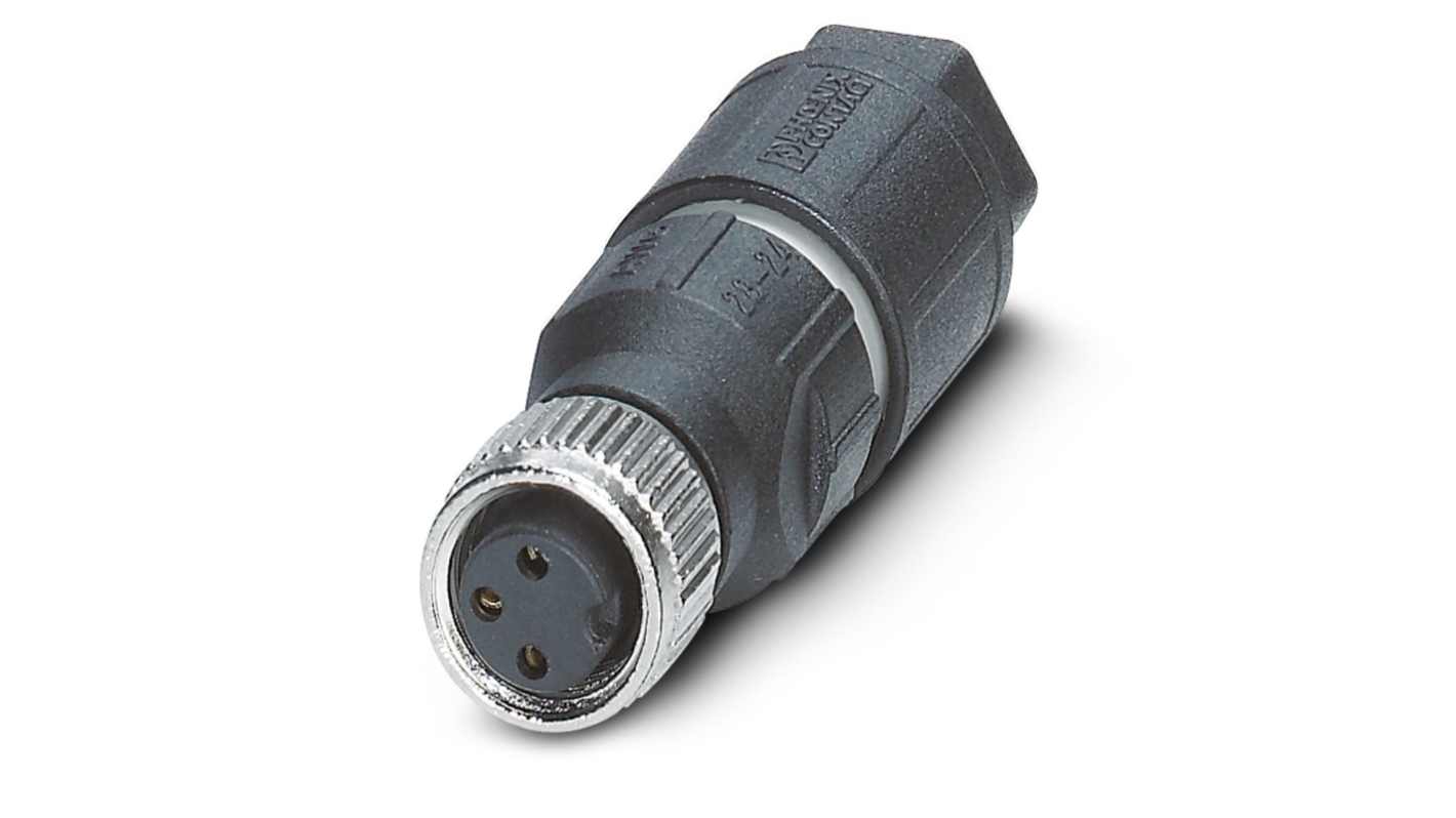 Phoenix Contact Circular Connector, 3 Contacts, Cable Mount, M8 Connector, Socket, Female, IP65, IP67, SACC Series
