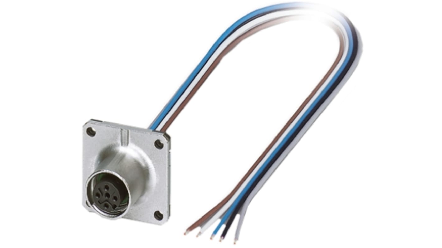 Phoenix Contact Female 5 way M12 to Sensor Actuator Cable, 500mm