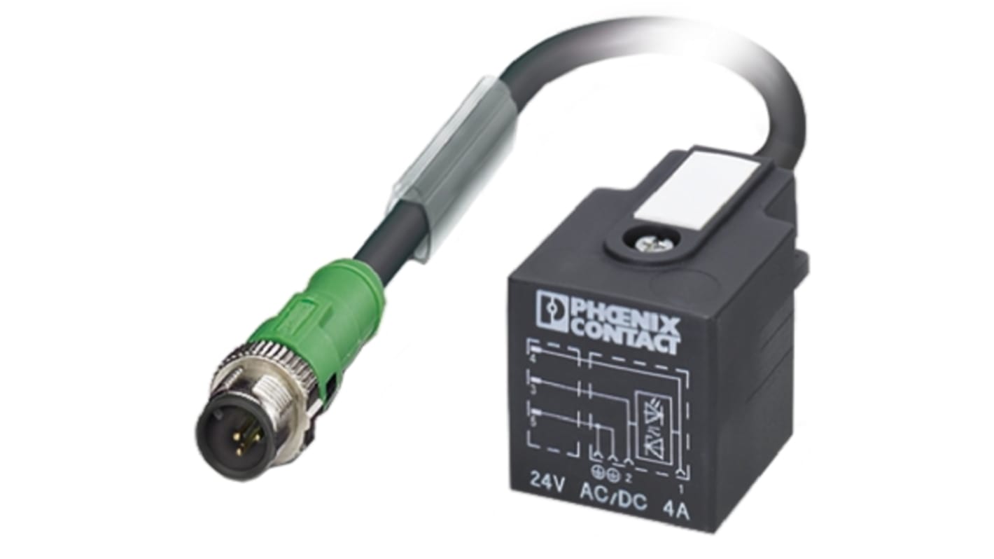 Phoenix Contact Male 5 way M12 to Sensor Actuator Cable, 3m