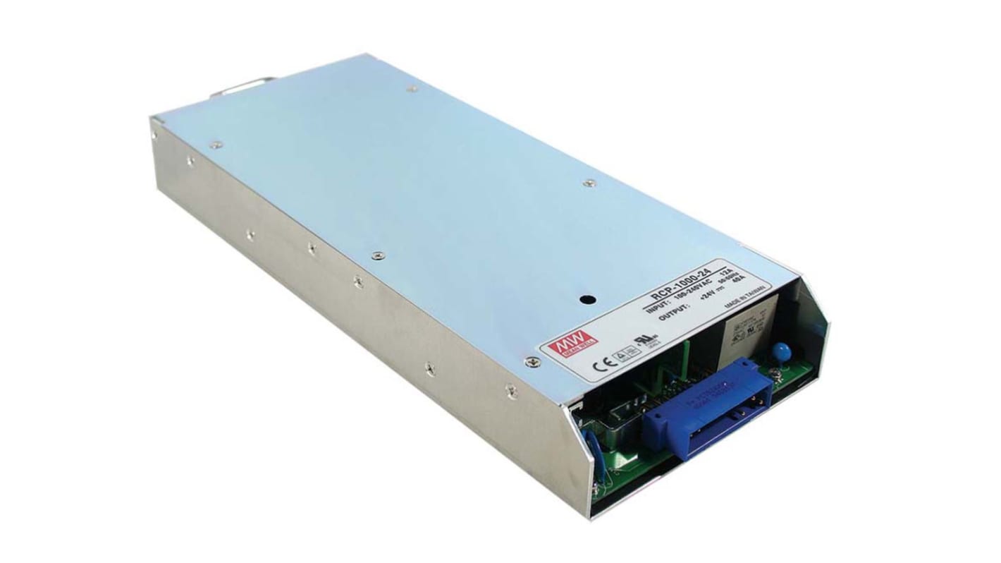 MEAN WELL Switching Power Supply, RCP-1000-48, 48V dc, 21A, 1kW, 1 Output, 127 → 370 V dc, 90 → 264 V ac