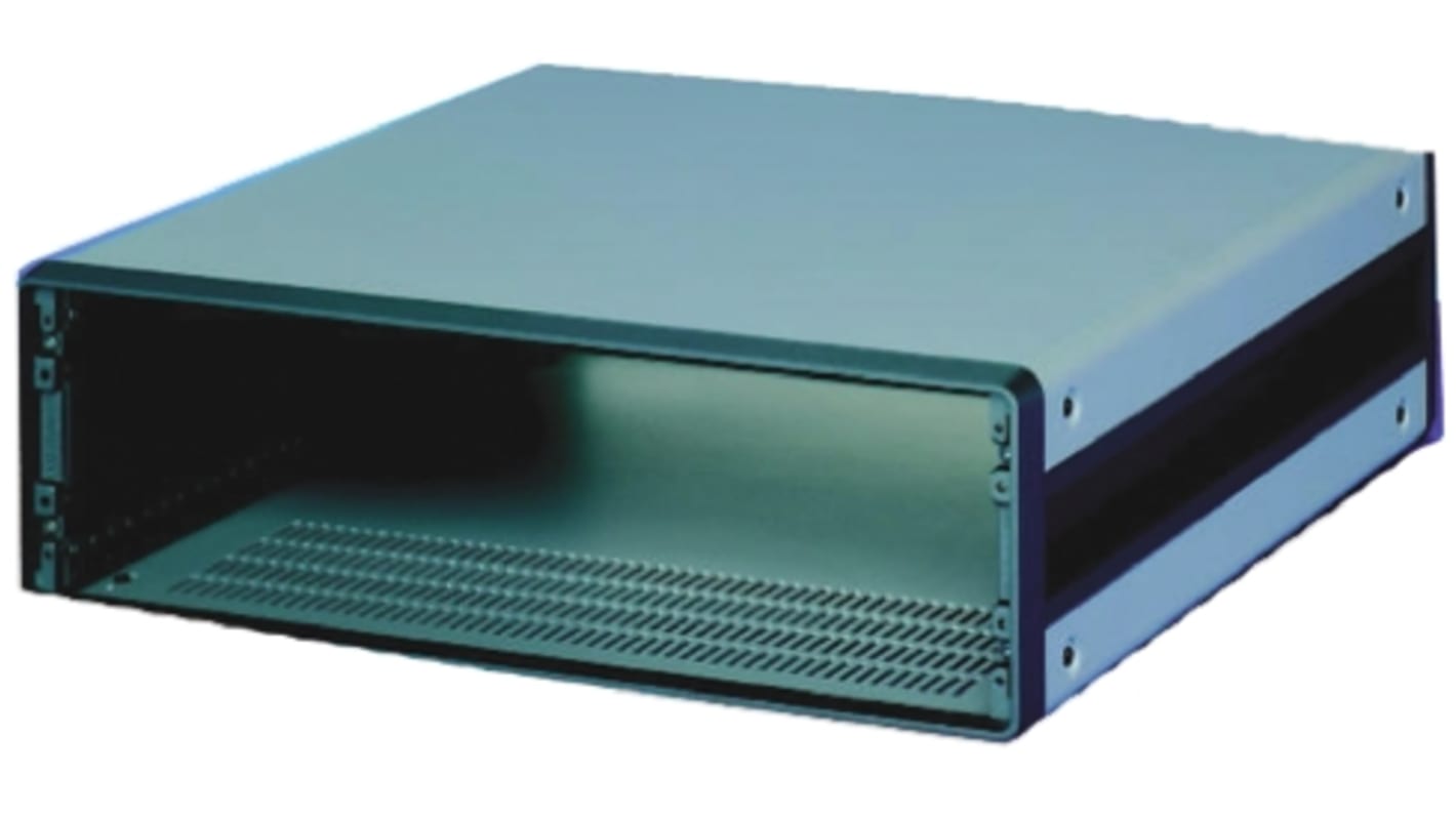 Caja de montaje en rack de 19" 4U nVent SCHROFF serie CompacPRO, de Aluminio, Aluminio Extruido, ventilada, 191.6 x 364