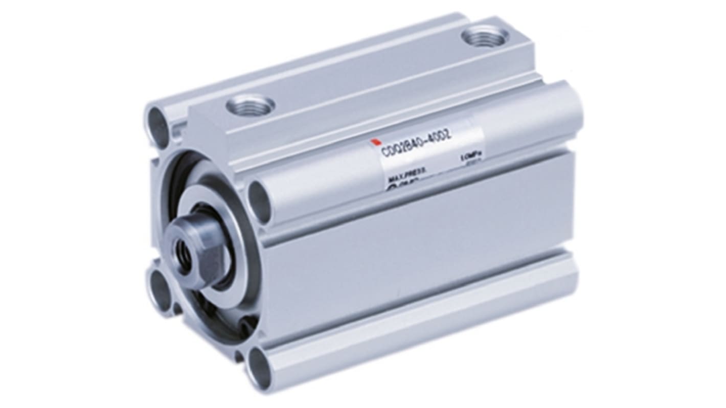 SMC Pneumatic Compact Cylinder - 32mm Bore, 75mm Stroke, CQ2 Series, Double Acting