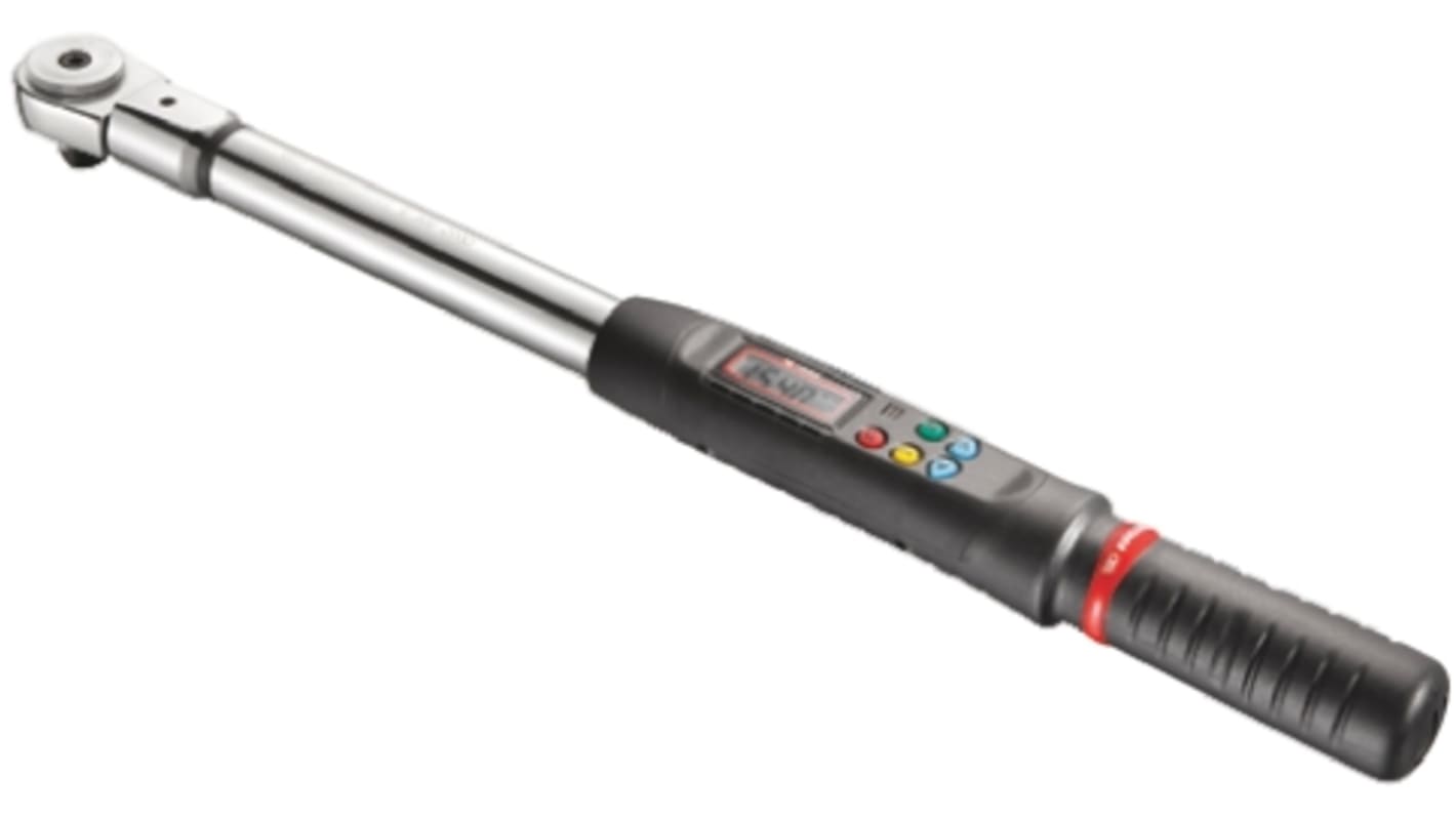 Facom Digital Torque Wrench, 10 → 200Nm, 1/2 in Drive, Square Drive, 14 x 18mm Insert