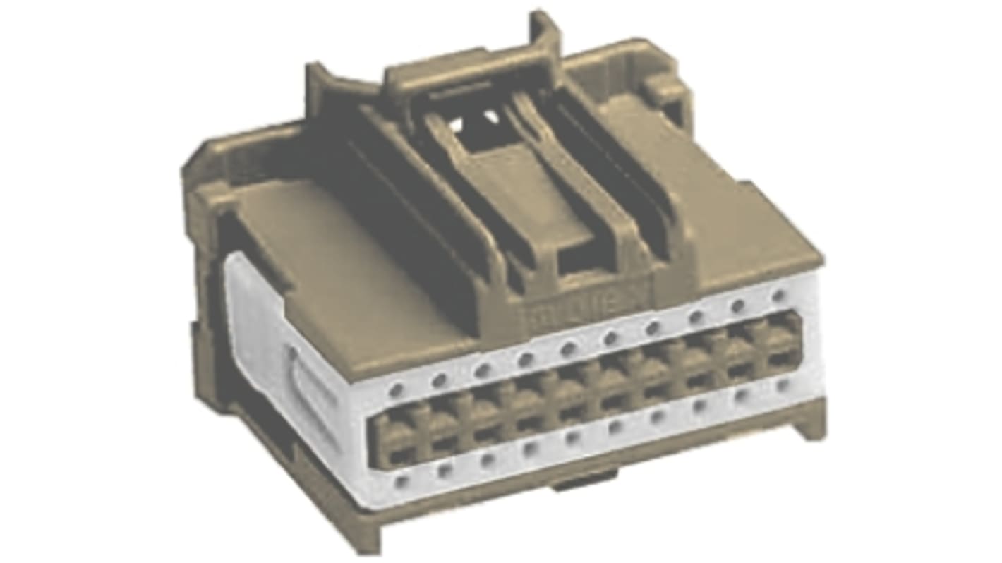 Molex, Stac64 Automotive Connector Socket Brown Through Hole 20 Way, Crimp Termination 34729-0202