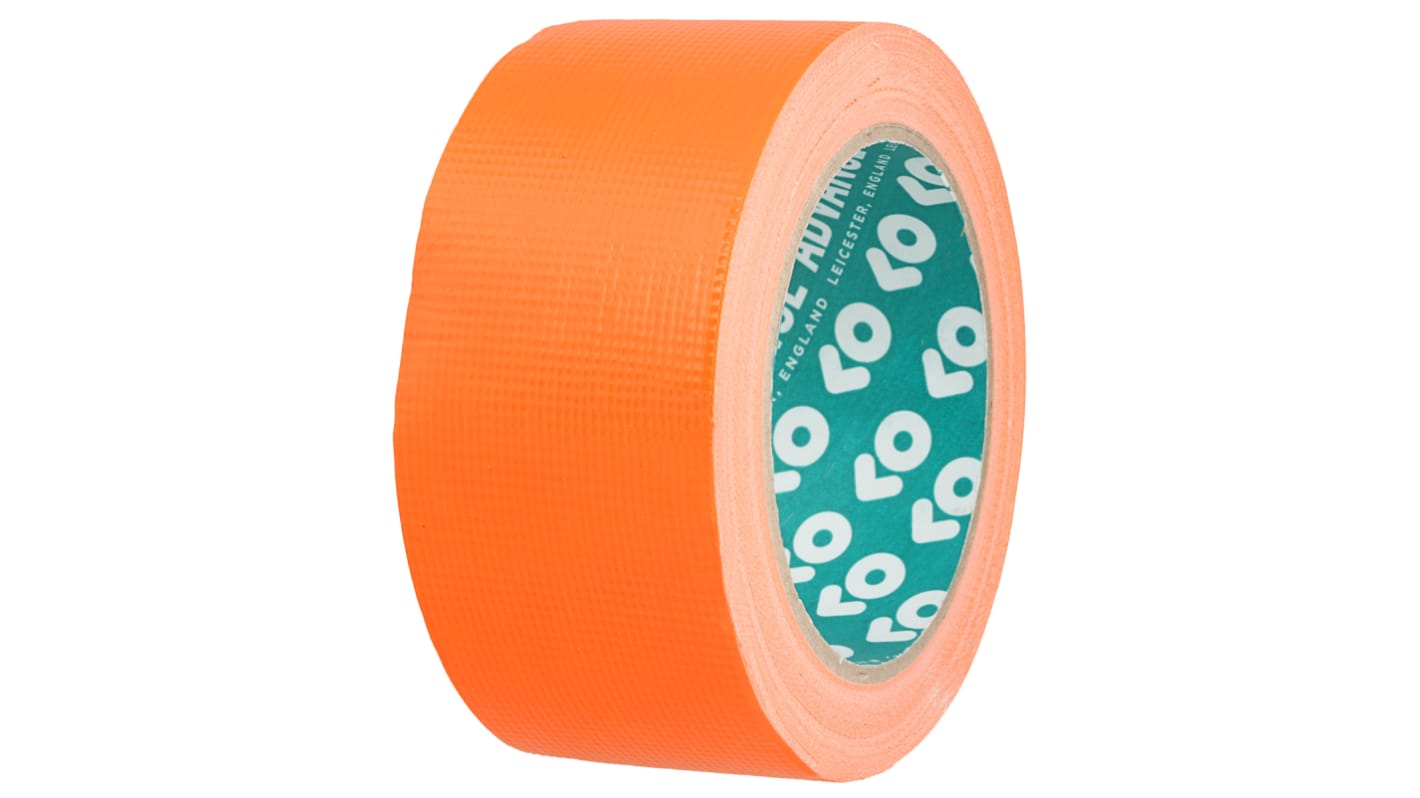 Advance Tapes AT6210 Cloth Tape, 50m x 50mm, Orange, Gloss Finish