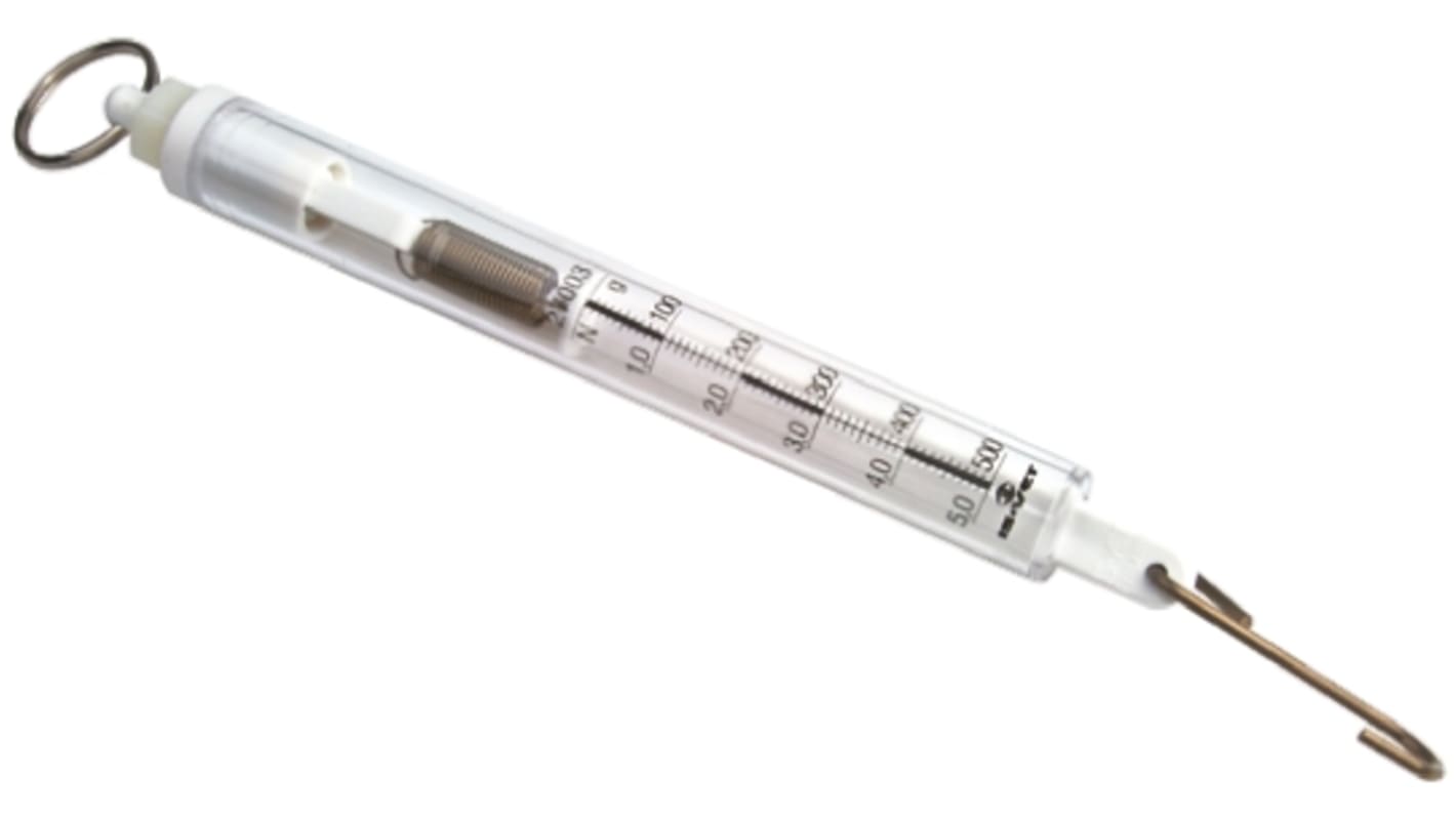 RS PRO Spring Balance, 10 g Resolution , Metric Scale, 5 N, 500g Weight Capacity, With DKD Calibration