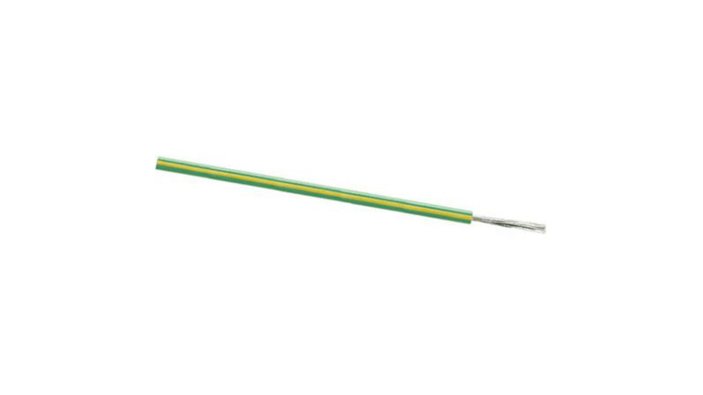 Lapp Green/Yellow 0.52 mm² Hook Up Wire, 22 AWG, 100m, PVC Insulation, 4160100