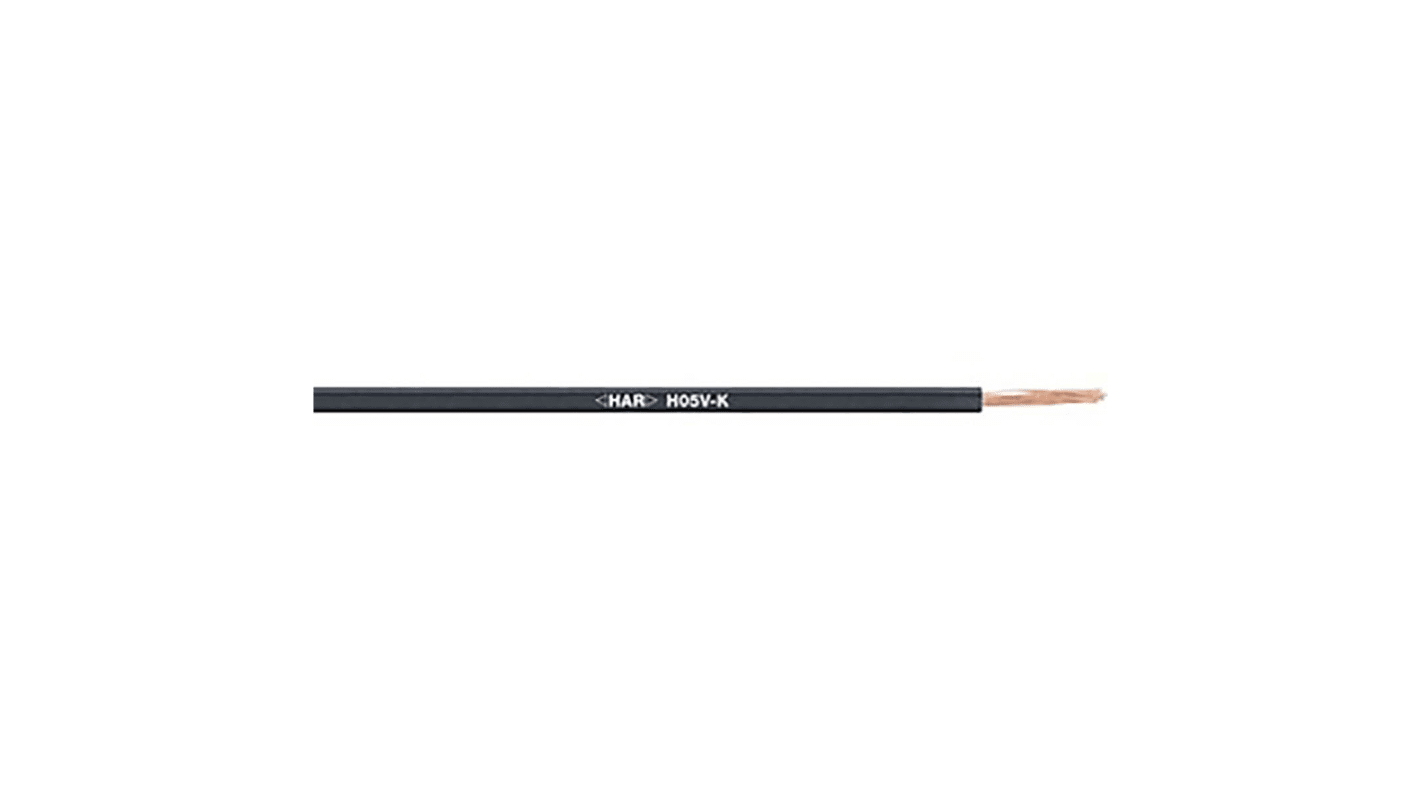 Lapp Einzeladerleitung 0,75 mm² 100m Schwarz PVC isoliert Ø 2.4mm 24/32 Litzen