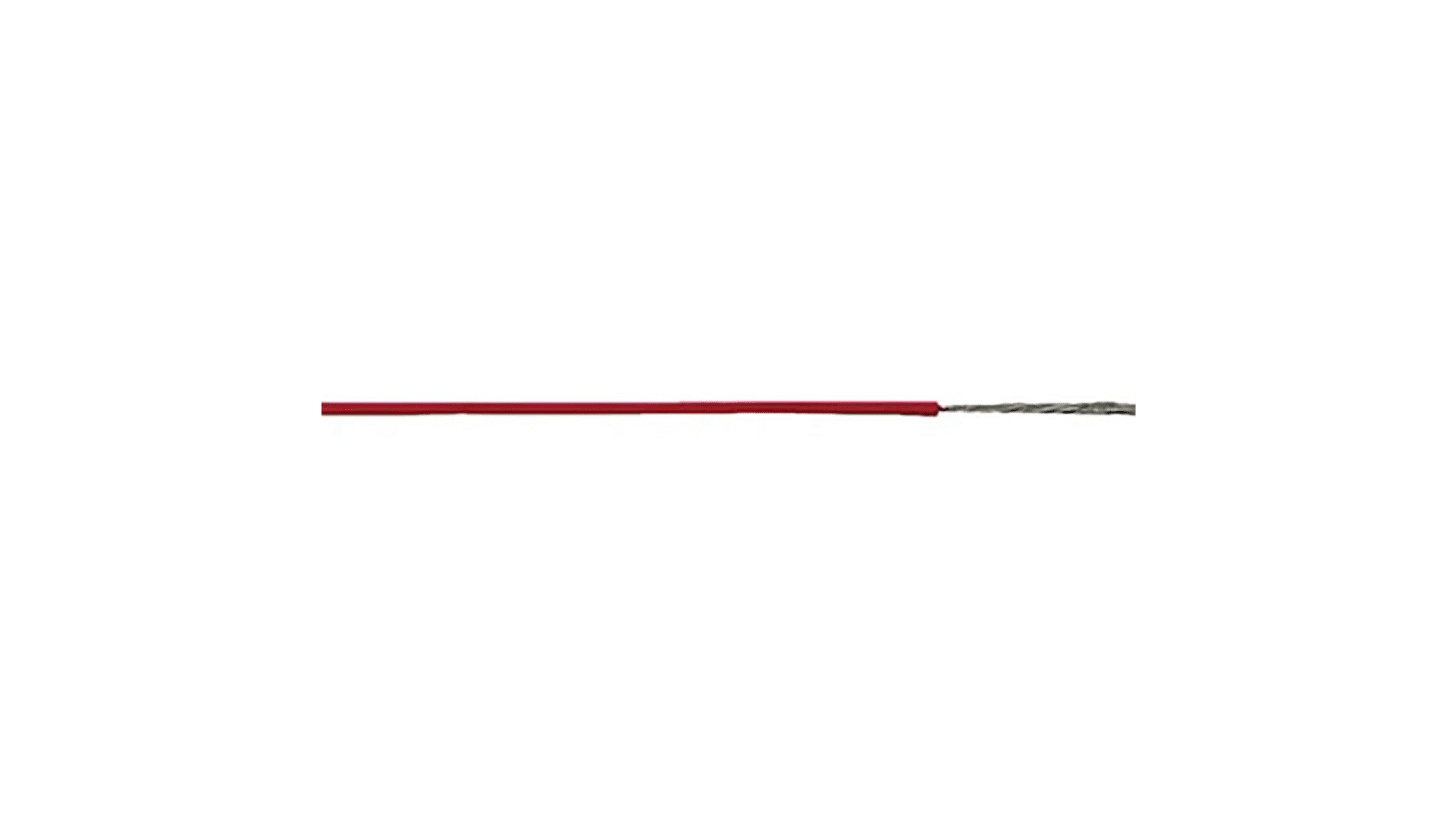 Lapp ÖLFLEX HEAT Series Red 1.5 mm² Hook Up Wire, 15 AWG, 19/0.25 mm, 100m, Silicone Insulation, 51104