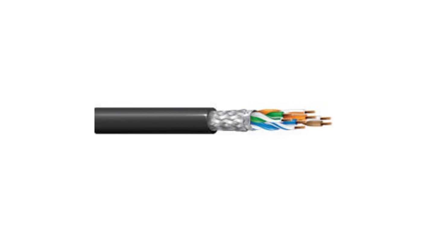 Belden 74002NH Ethernetkabel Cat.5e, 305m, Schwarz Verlegekabel SF/UTP, LSZH