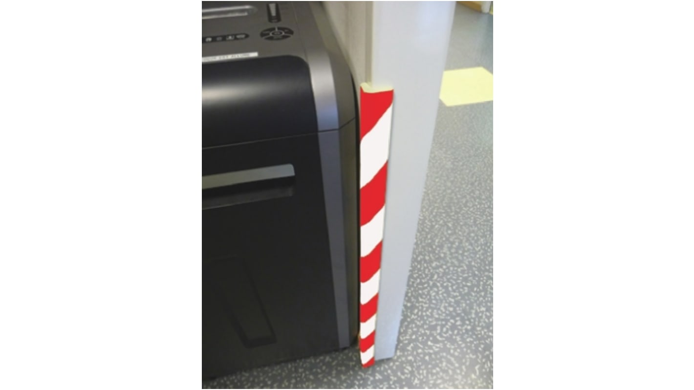 RS PRO Red/White Impact Protector 750mm x 30mm