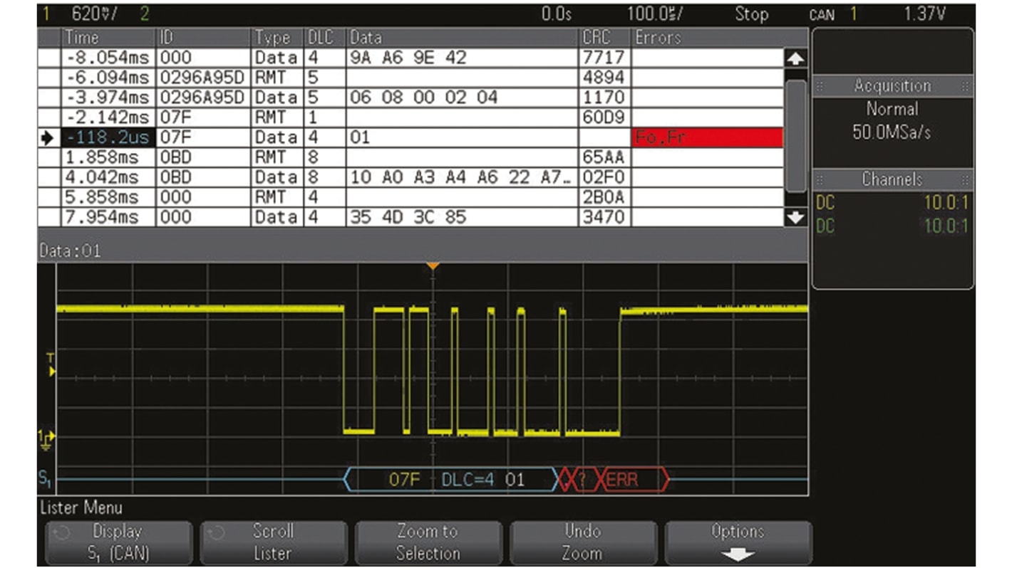 Keysight Technologies DSOX3AUTO para usar con InfiniiVision 3000 X