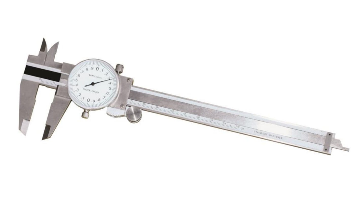 RS PRO Rundskala-Messschieber Analog Metrisch 150mm / ±0,03 mm