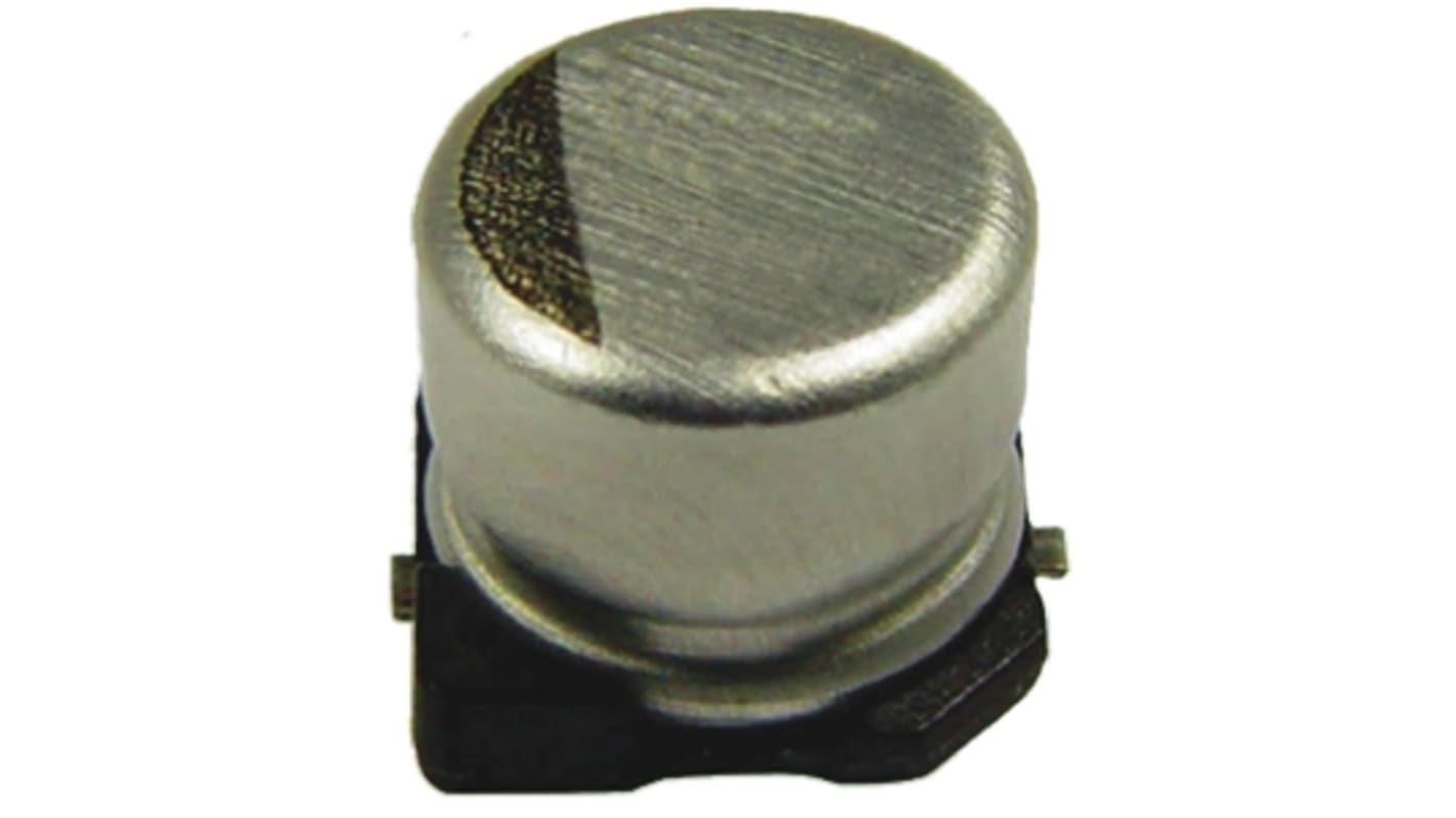 Condensador electrolítico NIC Components serie NAZT, 470μF, ±20%, 35V dc, mont. SMD, 12.5 (Dia.) x 14mm, paso 4.6mm