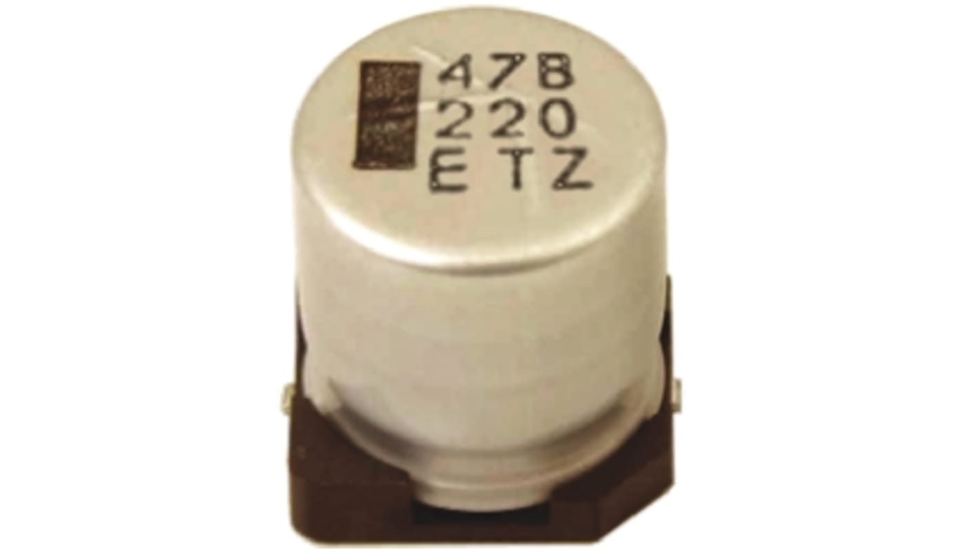 Rubycon 220μF Aluminium Electrolytic Capacitor 6.3V dc, Surface Mount - 6.3TZV220M6.3X8