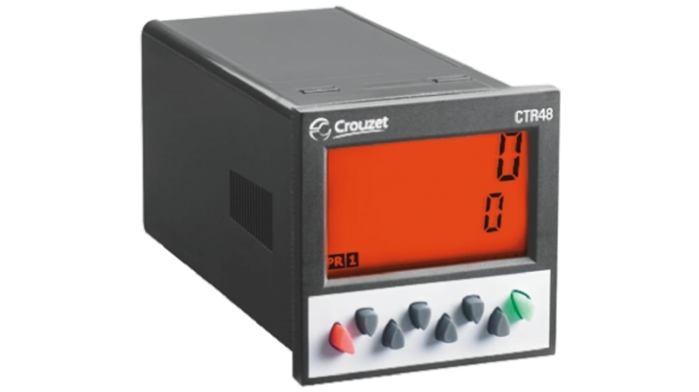 Rs-Online Contatore Crouzet Ore 40kHz display LCD 6 cifre 24 V c.a