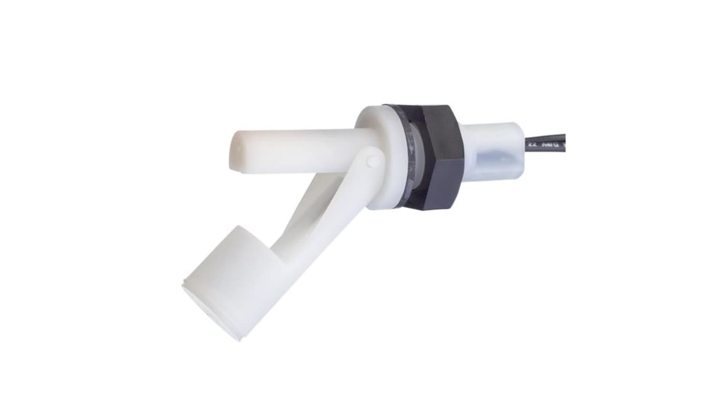 Sensata Cynergy3 PP浮球开关, 水平内部安装, NO/NC, 最大直流300V, 最高+100°C, 线长1m, RSF40系列