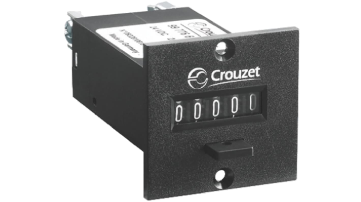 Rs-Online Contatore Crouzet Ore display Meccanico 5 cifre 24 V c.c