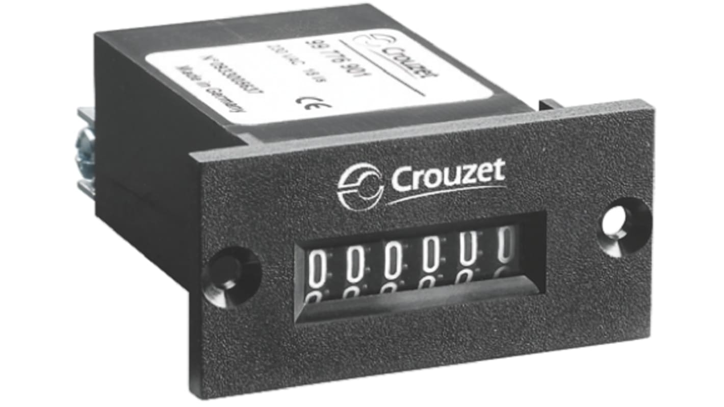 Crouzet CIM24 Counter, 6 Digit Mechanical, 230 V ac