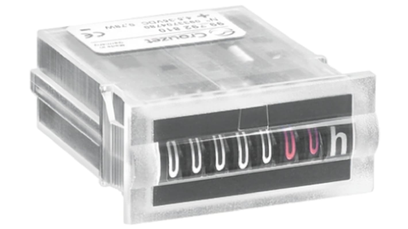 Rs-Online Contatore Crouzet Ore display Meccanico 7 cifre 35 V c.c