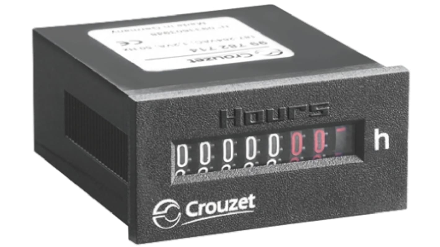Rs-Online Contatore Crouzet Ore display Meccanico 7 cifre 264 V c.a